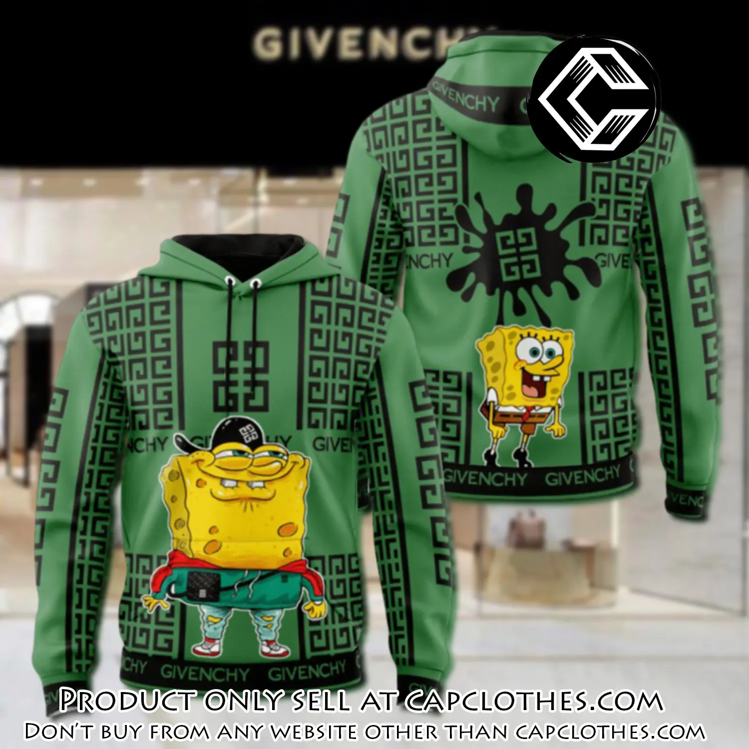 Givenchy spongebob unisex hoodie luxury brand gifts  jh2039 cc5122267
